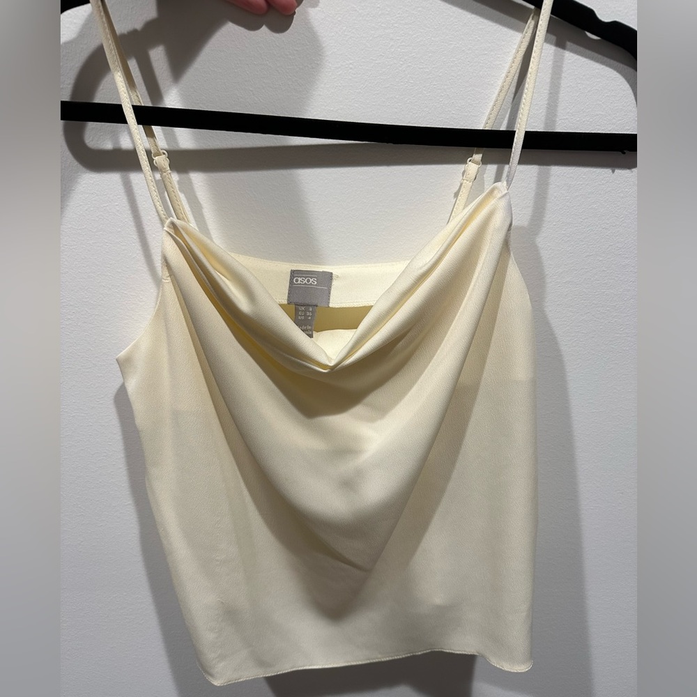 Cream cowl neck Top